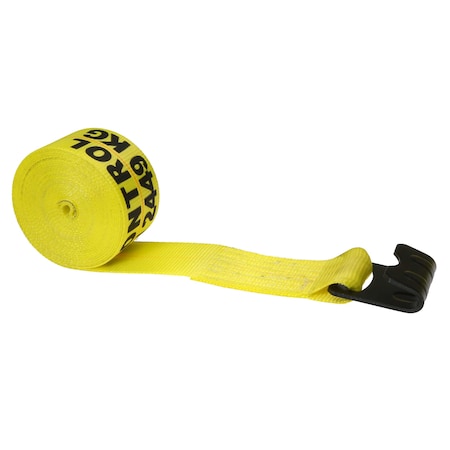 3 X 40' Winch Strap With Flat Hook, 340FH